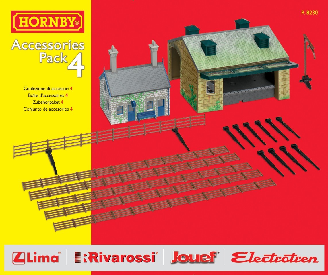 Hornby TrackMat Accessories Pack 4 Buildings