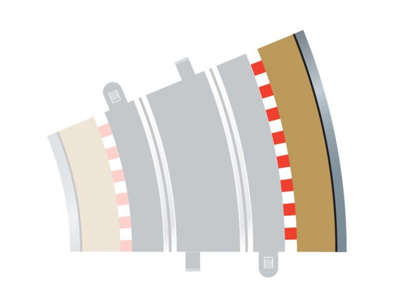 Scalextric Radius 3 Curve Outer Borders Track & Spares