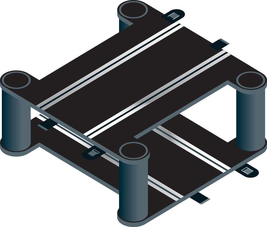Scalextric Elevated Cross Over Track & Spares