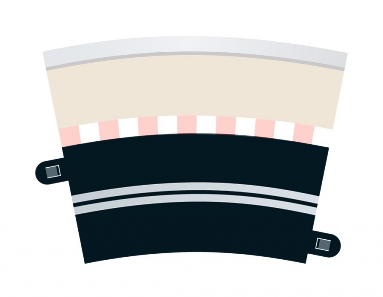 Scalextric Single Lane Half-straight 175mm x 4 Digital