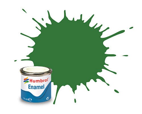 131 Mid Green Satin - 14ml Enamel Paint Humbrol Paints