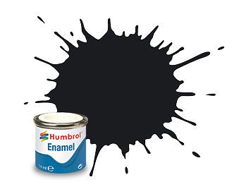 201 Black Metallic - 14ml Enamel Paint Humbrol Paints