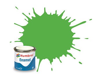 208 Fluorescent Signal Green Gloss - 14ml Enamel Paint Humbrol