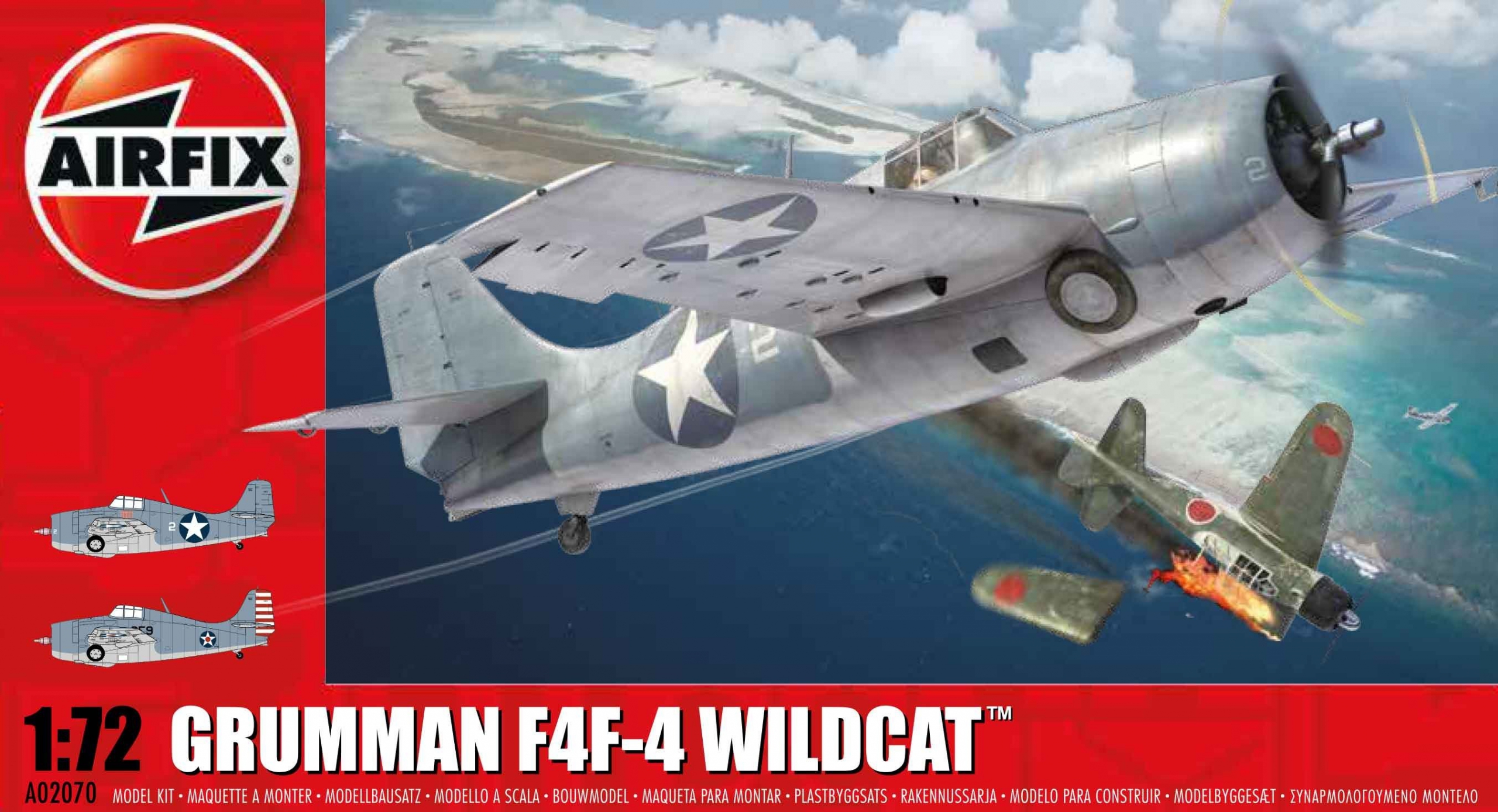 Airfix Grumman F4F-4 Wildcat 1:72 Aircraft