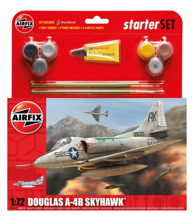Airfix Douglas A4 Skyhawk Starter Set 1:72 Gift Sets