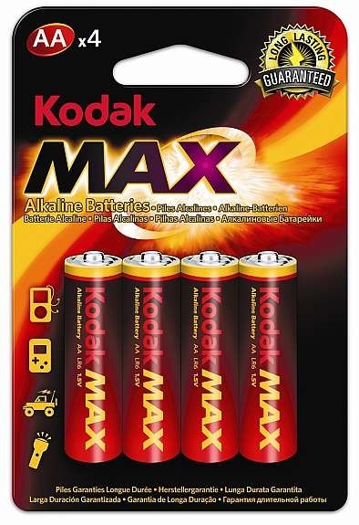 Kodak Alkaline 4x AA LR6 Batteries Accessories