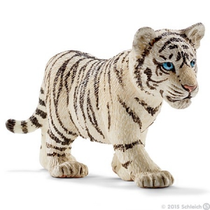 Schleich Tiger Cub, White Wild Life