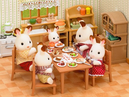 Sylvanian Families Family Table & Chairs Sylvanian