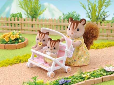 Sylvanian Families Double Pushchair Sylvanian