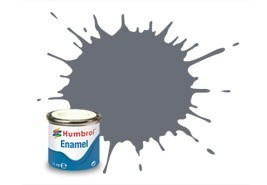 145 Medium Grey Matt - 14ml Enamel Paint Humbrol Paints
