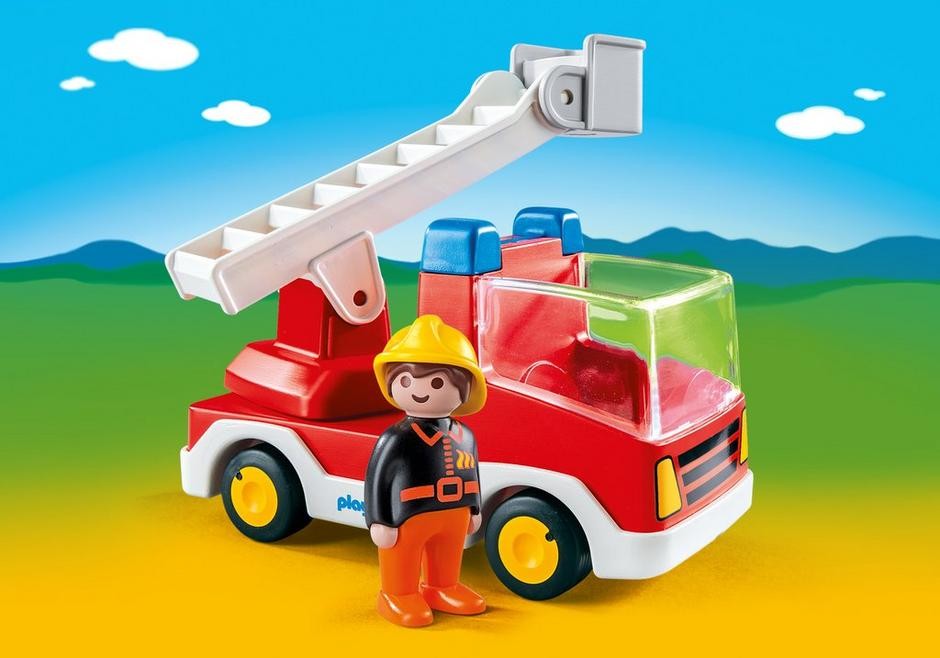 1.2.3 Playmobil Ladder Unit Fire Truck Playmobil