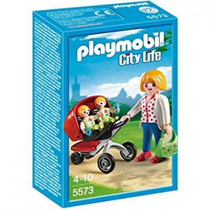 Playmobil Mother with Twin Stroller Playmobil