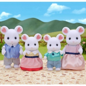 Marshmallow Mouse Family Sylvanian
