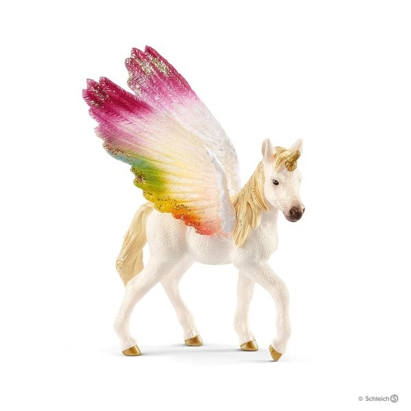 Schleich Winged rainbow unicorn foal Bayala