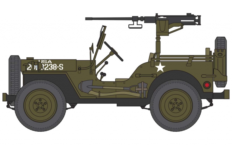 Airfix Starter Set Jeep MB Plastic Kits