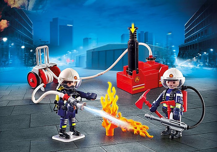 Playmobil Firefighters with Water Pump Playmobil