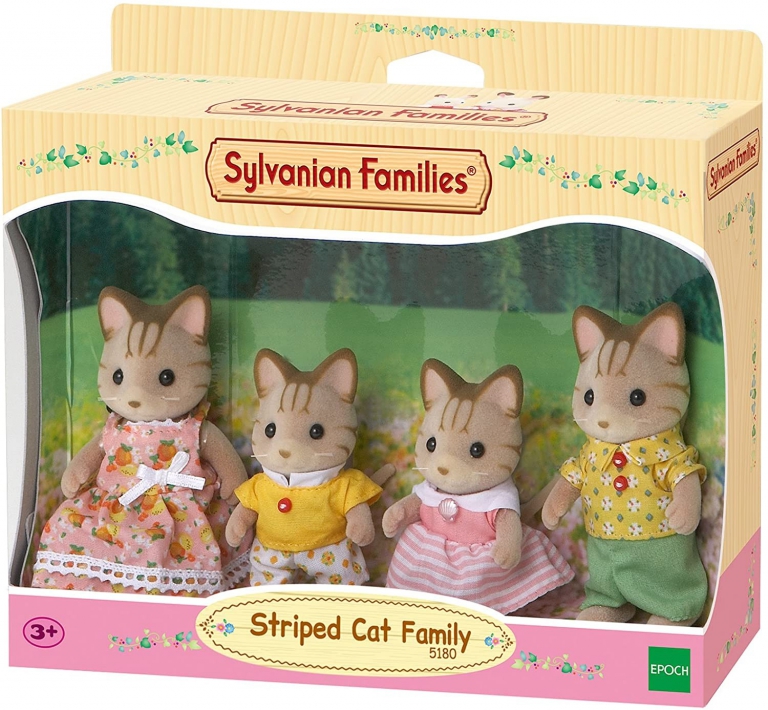 Sylvanian Families Striped Cat Family Sylvanian