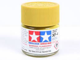 Tamiya Acrylic Paint XF-4 Yellow Green