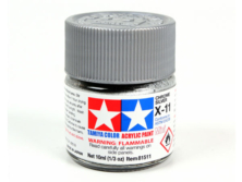 Tamiya Acrylic Paint X-11 Chrome Silver