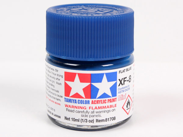 Tamiya Acrylic Paint XF-8 Flat Blue