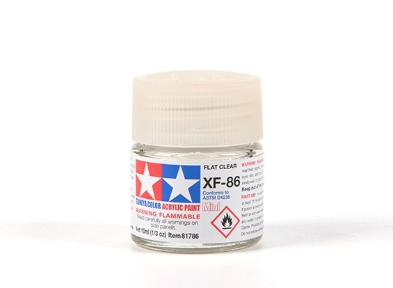 Tamiya Acrylic Paint XF-86 Flat Clear