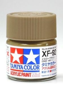 Tamiya Acrylic Paint XF-92 Yellow Brown