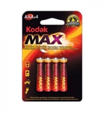 Kodak Alkaline 4x AAA LR03 Batteries Accessories