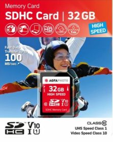 32GB SDHC Memory Card USH-1 Class 10