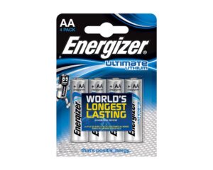 Energizer Ultimate Lithium 4 AA LR6 Batteries