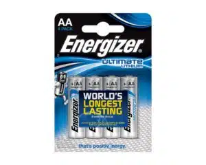 Energizer Ultimate Lithium 4 AA LR6 Batteries