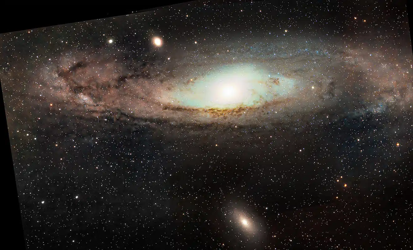 Andromeda galaxies M31, 32 & 110