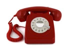GPO 746 Rotary Dial Telephone Red