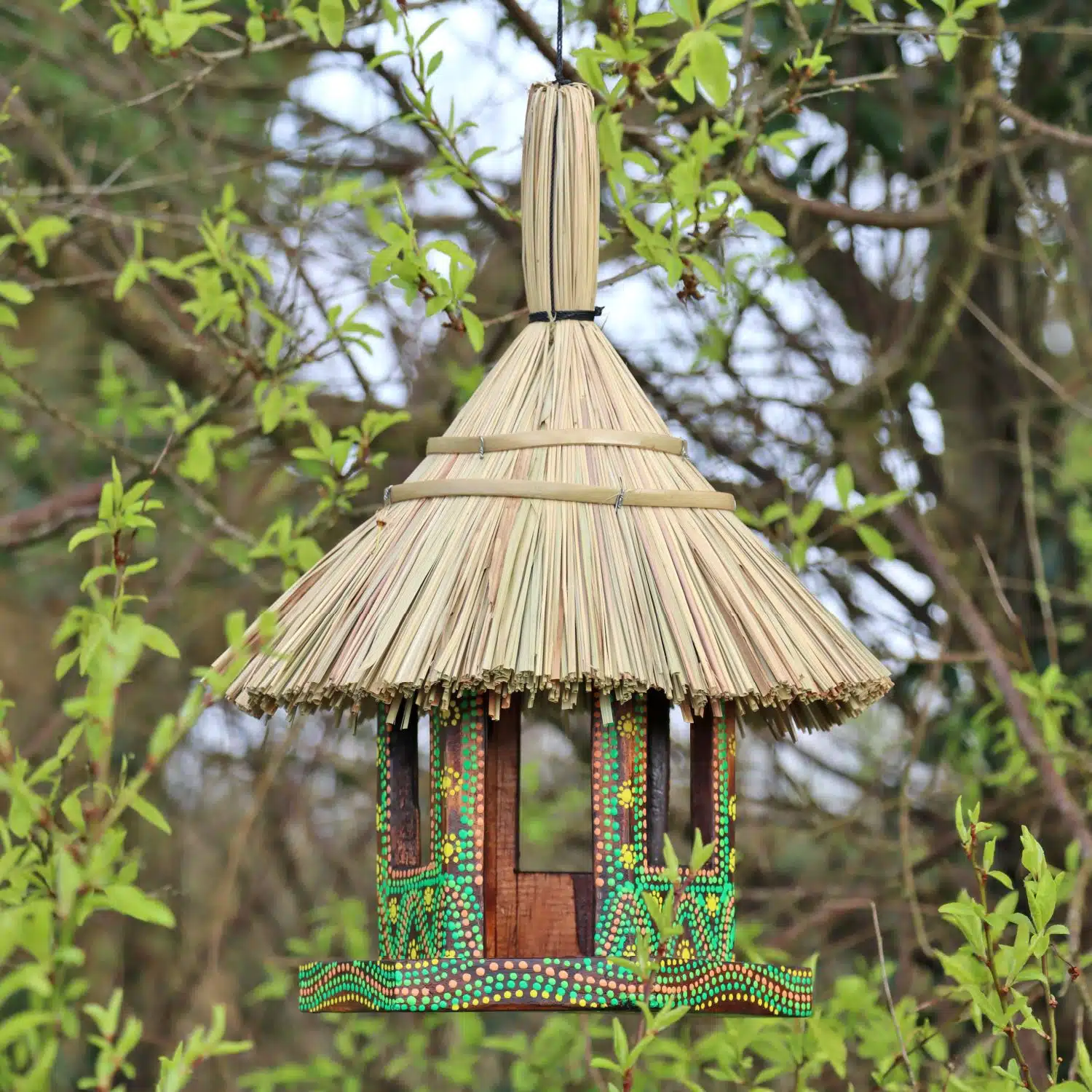 Thatch Feeder-GREEN_WEBBED IMAGE 5-100