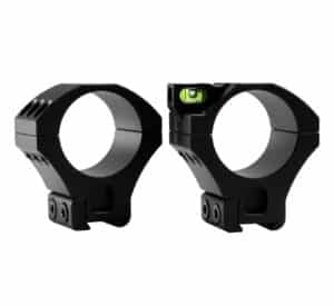 WULF 30mm Tactical Tube Rings + Bubble Level - Medium High Picatinny